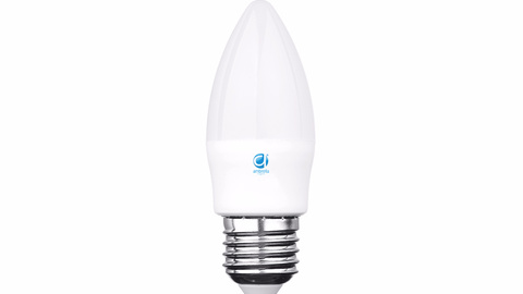 Лампа LED C37-PR 6W E27 4200K (60W)